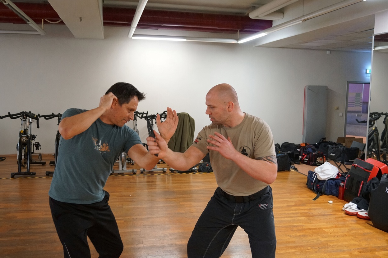 Trainingsszene der Kampfkunstschule Chiron